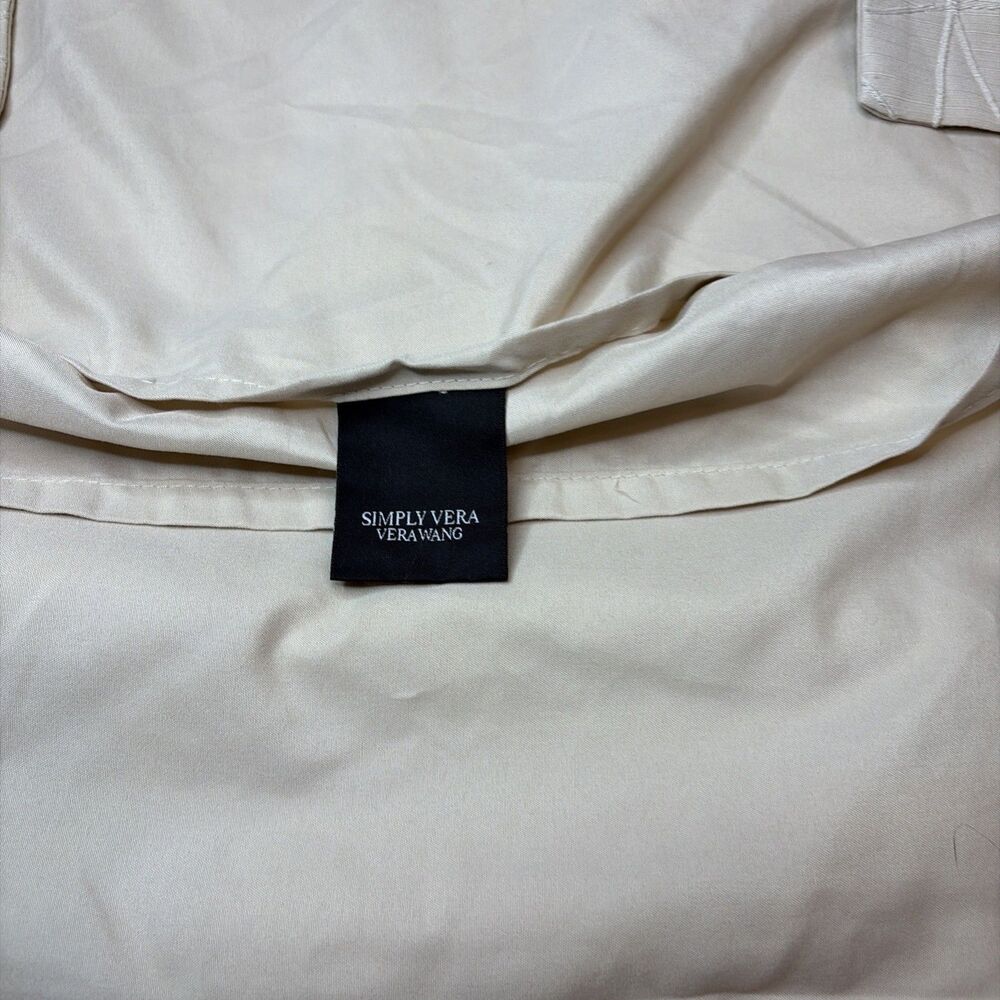Simply Vera Wang Standard Pillow Sham 20”x 26'' Beige Crinkle Abstract Pattern - Picture 3 of 4